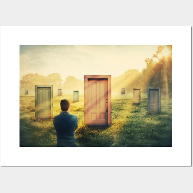 choosing door Wall Art by 1STunningArt